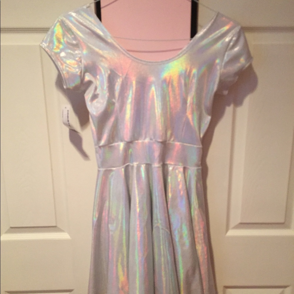 Space Holographic Skater Dress! 🌈